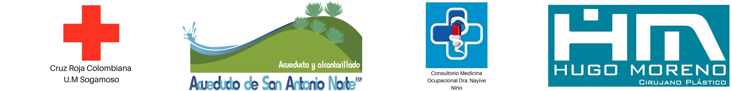 Clientes NaxvanSoft: Cruz Roja Colombiana U.M. Sogamoso, Acueducto San Antonio Norte, Dra Nayive Niño, Dr Hugo Moreno